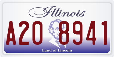 IL license plate A208941
