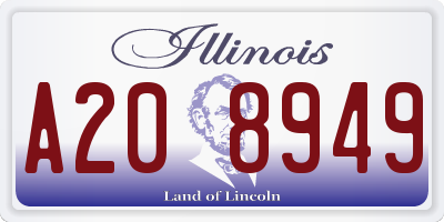 IL license plate A208949