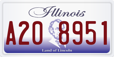 IL license plate A208951
