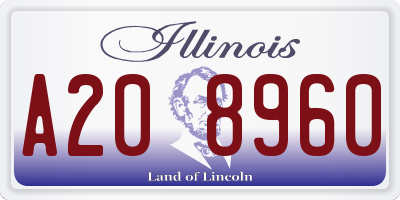 IL license plate A208960