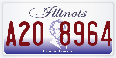 IL license plate A208964
