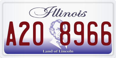 IL license plate A208966
