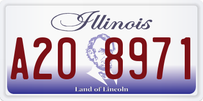 IL license plate A208971