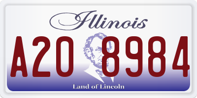 IL license plate A208984