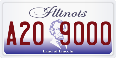 IL license plate A209000
