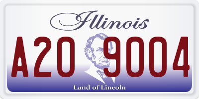 IL license plate A209004