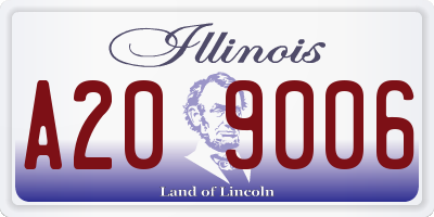 IL license plate A209006