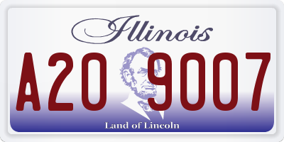 IL license plate A209007