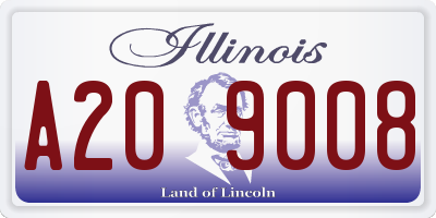 IL license plate A209008