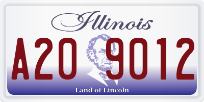 IL license plate A209012