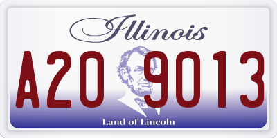 IL license plate A209013
