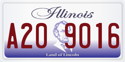 IL license plate A209016