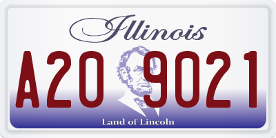 IL license plate A209021