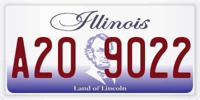 IL license plate A209022
