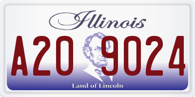 IL license plate A209024