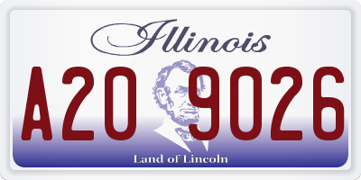 IL license plate A209026