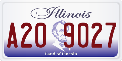 IL license plate A209027