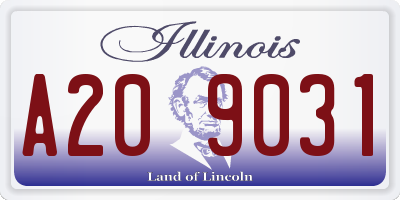IL license plate A209031