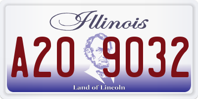 IL license plate A209032
