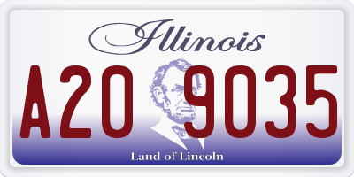 IL license plate A209035