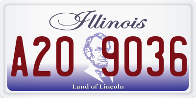 IL license plate A209036