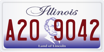 IL license plate A209042