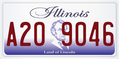 IL license plate A209046