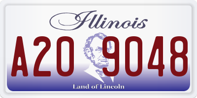 IL license plate A209048
