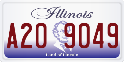 IL license plate A209049