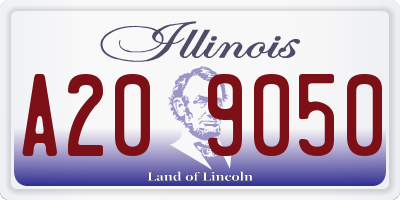 IL license plate A209050