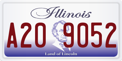 IL license plate A209052