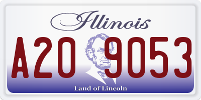 IL license plate A209053