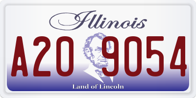 IL license plate A209054