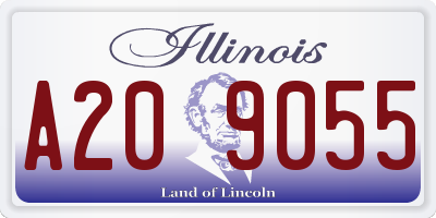 IL license plate A209055