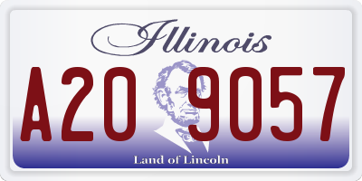 IL license plate A209057