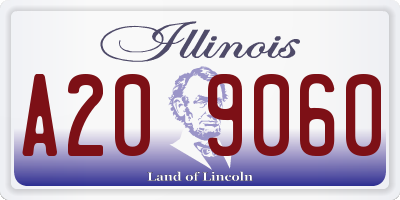 IL license plate A209060