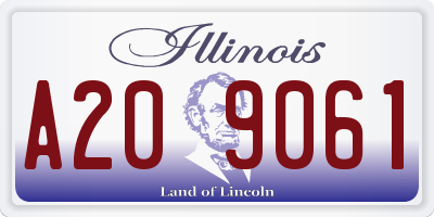 IL license plate A209061