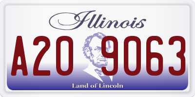 IL license plate A209063