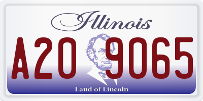 IL license plate A209065
