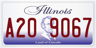 IL license plate A209067