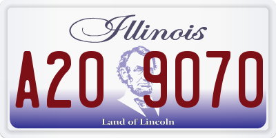 IL license plate A209070