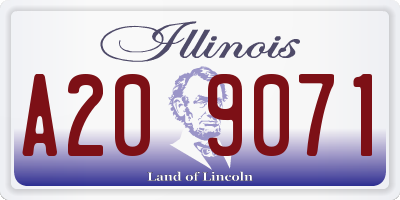 IL license plate A209071