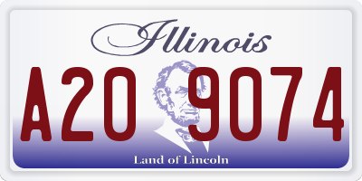IL license plate A209074