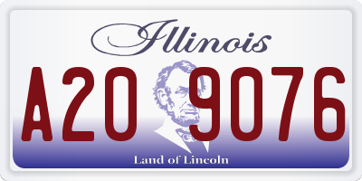 IL license plate A209076