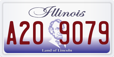 IL license plate A209079