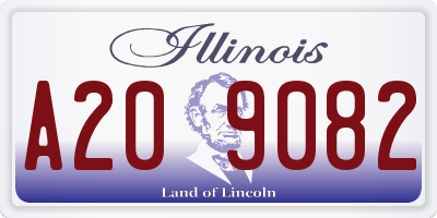 IL license plate A209082