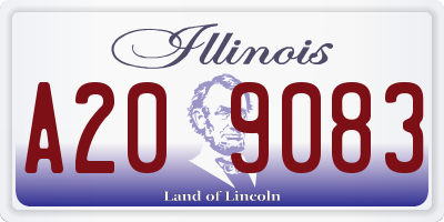 IL license plate A209083