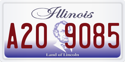 IL license plate A209085