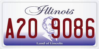 IL license plate A209086