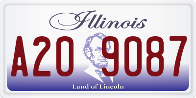 IL license plate A209087